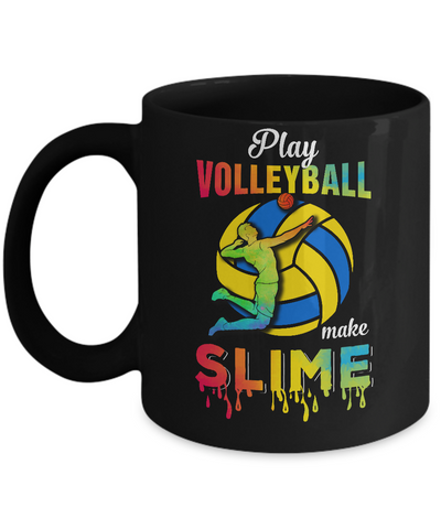 Play Volleyball Make Slime Watercolor For Girl Women Mug Coffee Mug | Teecentury.com