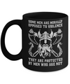 Viking Men Opposed To Violence They Are Protected By Men Who Are Not Mug Coffee Mug | Teecentury.com