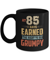 Vintage The Right To Be Grumpy 85th 1937 Birthday Gift Mug Coffee Mug | Teecentury.com