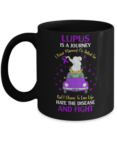 Lupus Awareness Is A Journey Mug Coffee Mug | Teecentury.com