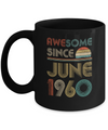 Awesome Since June 1960 Vintage 62th Birthday Gifts Mug Coffee Mug | Teecentury.com