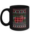Guinea Pig Red Plaid Ugly Christmas Sweater Funny Gifts Mug Coffee Mug | Teecentury.com