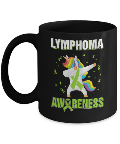 Inspirational Lymphoma Awareness Unicorn Support Mug Coffee Mug | Teecentury.com