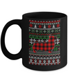 Corgi Red Plaid Ugly Christmas Sweater Gifts Mug Coffee Mug | Teecentury.com