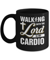 Walking With The Lord Is My Cardio Mug Coffee Mug | Teecentury.com