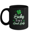 Lucky To Be A Lunch Lady St Patricks Day School Teacher Mug Coffee Mug | Teecentury.com