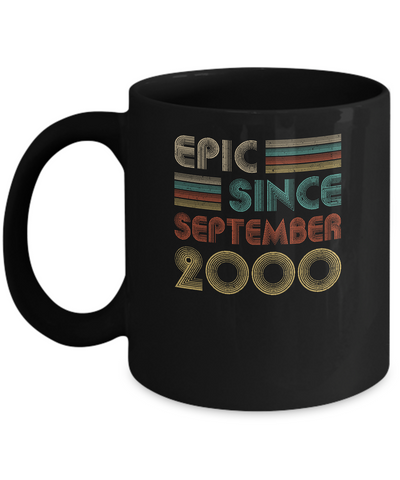 Epic Since September 2000 Vintage 22th Birthday Gifts Mug Coffee Mug | Teecentury.com