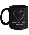 Butterfly Believe Crohn's And Colitis Awareness Ribbon Gifts Mug Coffee Mug | Teecentury.com