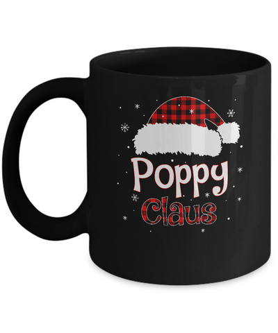 Santa Poppy Claus Red Plaid Family Pajamas Christmas Gift Mug Coffee Mug | Teecentury.com