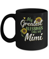 My Greatest Blessings Call Me Mimi Sunflower Gifts Mug Coffee Mug | Teecentury.com