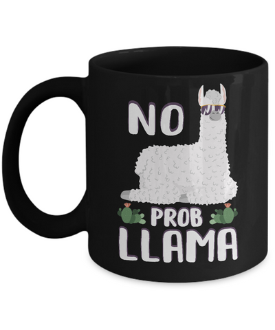 No Prob Llama No Drama Mama Alpaca Llamacorn Mug Coffee Mug | Teecentury.com