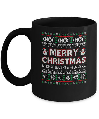 Merry Christmath Funny Math Christmas Ugly Sweaters Mug Coffee Mug | Teecentury.com