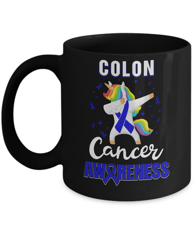 Inspirational Colon Cancer Awareness Unicorn Support Mug Coffee Mug | Teecentury.com