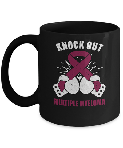 Boxing knock out Multiple Myeloma Awareness Support Mug Coffee Mug | Teecentury.com