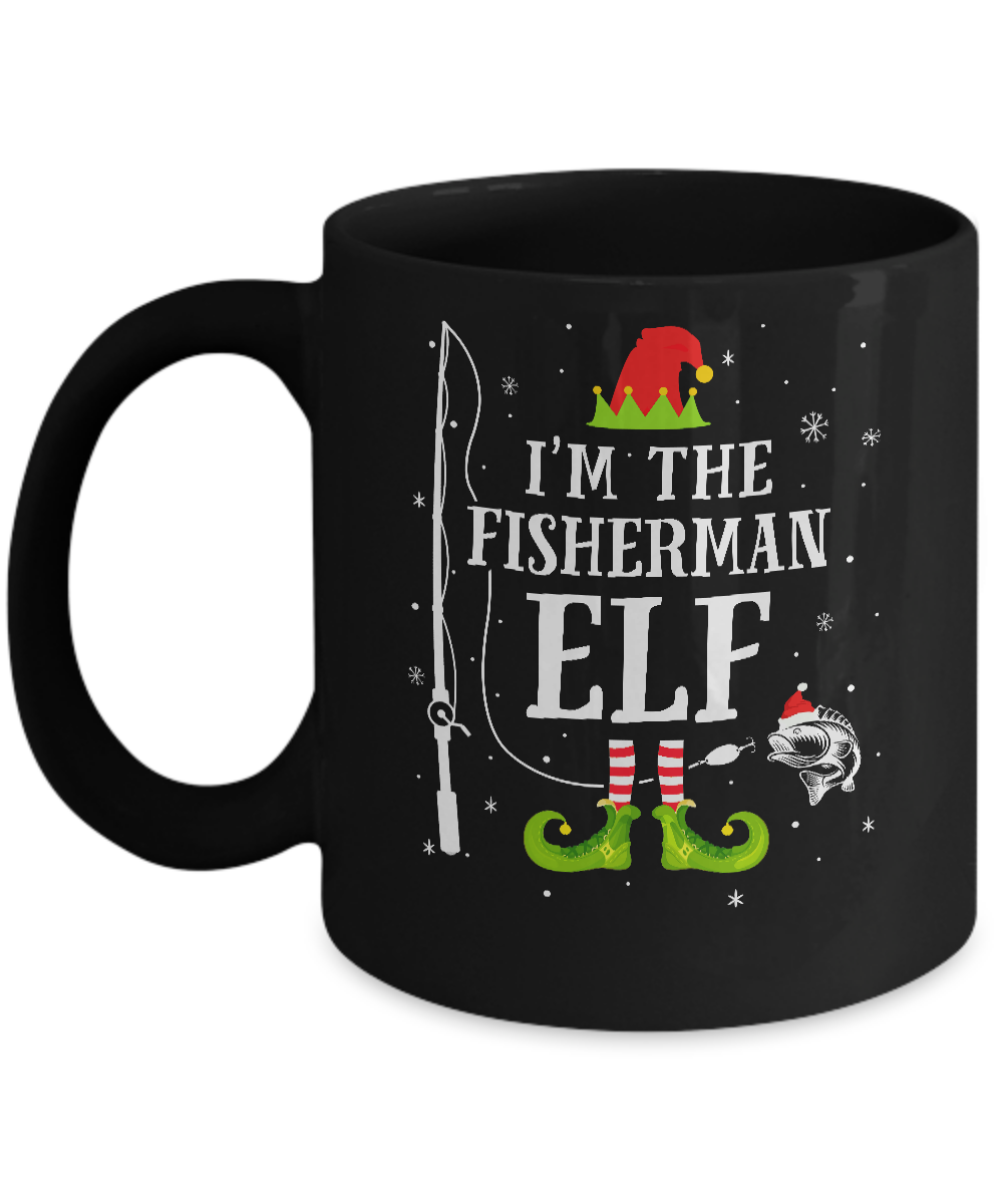 I'm The Fisherman Elf Matching Funny Fishing Christmas Xmas Mug Coffee Mug | Teecentury.com