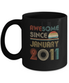 Awesome Since January 2011 Vintage 11th Birthday Gifts Mug Coffee Mug | Teecentury.com