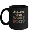 Awesome Since August 2009 Vintage 13th Birthday Gifts Mug Coffee Mug | Teecentury.com
