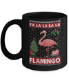 Cute Pink Flamingo Santa Hat Merry Christmas Sweater Mug Coffee Mug | Teecentury.com