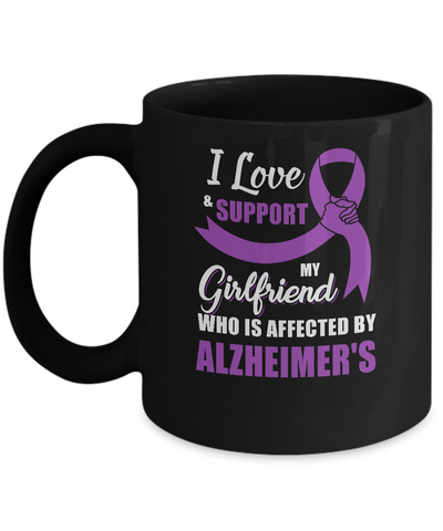 Alzheimer's Awareness Support Purple Girlfriend Boyfriend Mug Coffee Mug | Teecentury.com