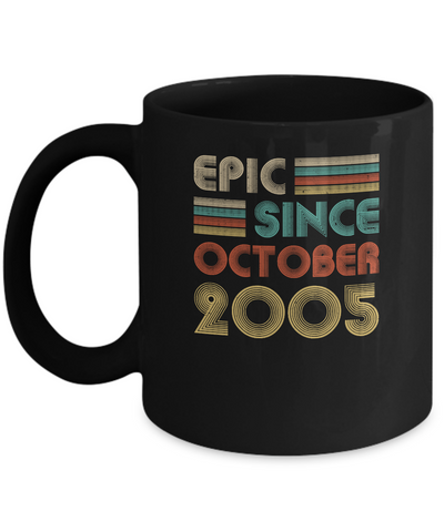 Epic Since October 2005 Vintage 17th Birthday Gifts Mug Coffee Mug | Teecentury.com