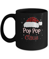 Santa Pop Pop Claus Red Plaid Family Pajamas Christmas Gift Mug Coffee Mug | Teecentury.com