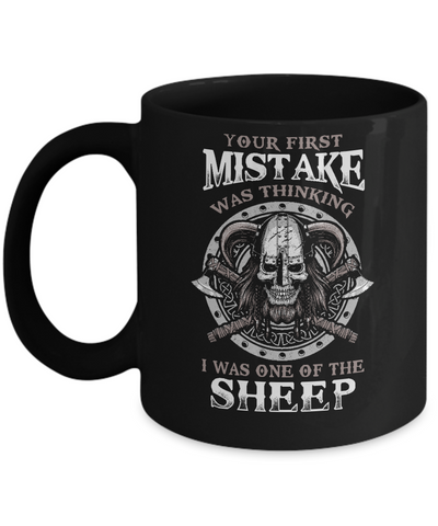 Your First Mistake Was Thinking Valhalla Viking Mug Coffee Mug | Teecentury.com