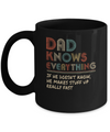 Dad Know Everything Vintage Dad Father's Day Gift Mug Coffee Mug | Teecentury.com
