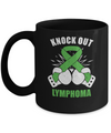 Boxing knock out Lymphoma Awareness Support Mug Coffee Mug | Teecentury.com