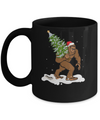 Bigfoot Christmas Tree Boys Men Sasquatch Santa Gift Mug Coffee Mug | Teecentury.com