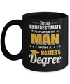 Funny Man With A Masters Degree Graduation Gift Mug Coffee Mug | Teecentury.com