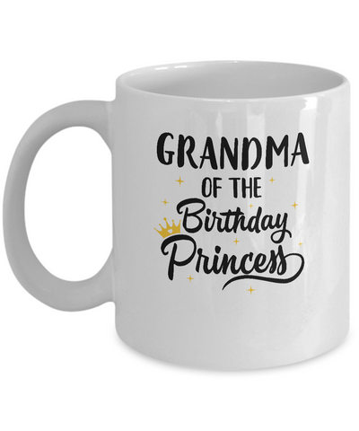 Grandma Of The Birthday Princess Matching Family Party Mug Coffee Mug | Teecentury.com