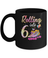 6 Years Old Birthday Girls Roller Skates 80's 6th Birthday Mug Coffee Mug | Teecentury.com