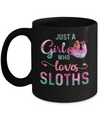 Just A Girl Who Loves Sloths Sloth Lover Mug Coffee Mug | Teecentury.com