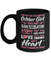And God Said Let There Be October Girl Ears Arms Love Heart Mug Coffee Mug | Teecentury.com