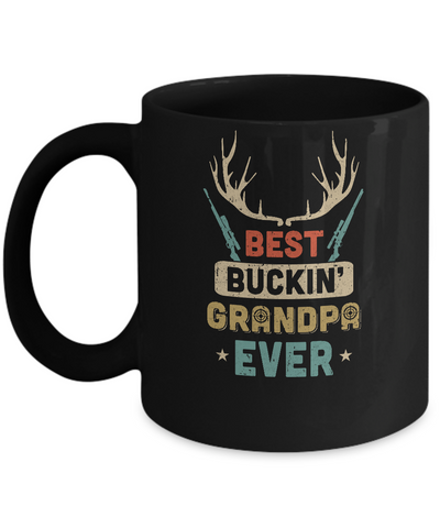 Vintage Best Buckin' Grandpa Ever Deer Hunting Mug Coffee Mug | Teecentury.com