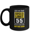 Happy 55th Birthday Gift With Speed Limit Sign 55 Mug Coffee Mug | Teecentury.com