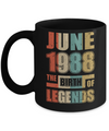 Vintage Retro June 1988 Birth Of Legends 34th Birthday Mug Coffee Mug | Teecentury.com