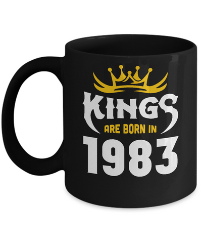 Kings Are Born In 1983 Birthday Gift Coffee Mug | Teecentury.com