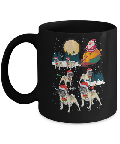 Dog Reindeer Pug Christmas Gift Mug Coffee Mug | Teecentury.com