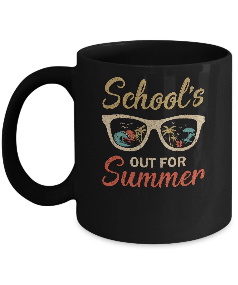 Retro Vintage School's Out For Summer Back To School Mug Coffee Mug | Teecentury.com