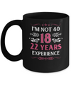 I'm Not 40 I Am 18 Years Old 1982 40th Birthday Gift Mug Coffee Mug | Teecentury.com