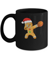 Dabbing Gingerbread Santa Basketball Christmas Pajama Gifts Mug Coffee Mug | Teecentury.com