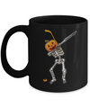 Halloween Dabbing Skeleton Hockey Mug Coffee Mug | Teecentury.com