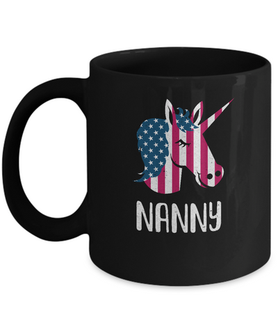 Patriotic Nanny Unicorn Americorn 4Th Of July Mug Coffee Mug | Teecentury.com