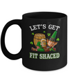 Let's Get Fit Shaced Leprechaun St Patricks Day Gift Mug Coffee Mug | Teecentury.com