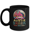 Retro Vintage Auntie Shark Doo Doo Doo Mug Coffee Mug | Teecentury.com