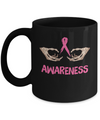 Breast Cancer Skeleton Hand Scary Halloween Mug Coffee Mug | Teecentury.com