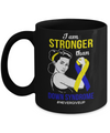 I Am Stronger Than Down Syndrome Awareness Support Mug Coffee Mug | Teecentury.com