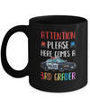 Kids First Day Of School 2022 3rd Grade Police Attention Please Mug Coffee Mug | Teecentury.com
