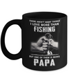 I Love More Than Fishing Being Papa Funny Fathers Day Mug Coffee Mug | Teecentury.com